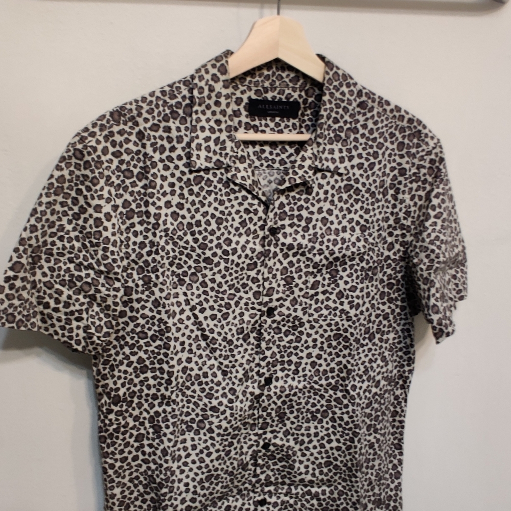 ALLSAINTS cheetah print shirt